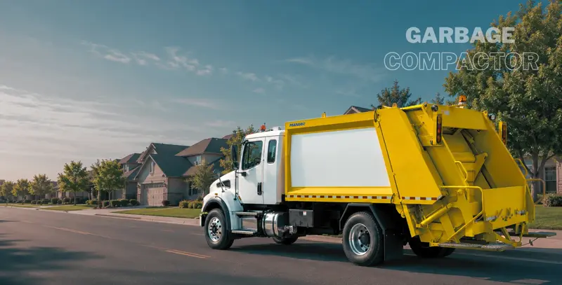 Garbage compactor truck
